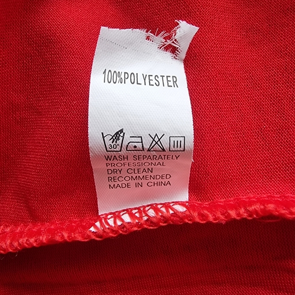 J. Janet Red Floral Lace T-Shirt - Picture 7 of 8